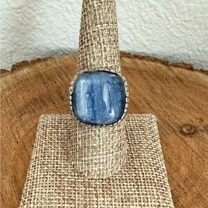 Kyanite and Silver Ring Size 9